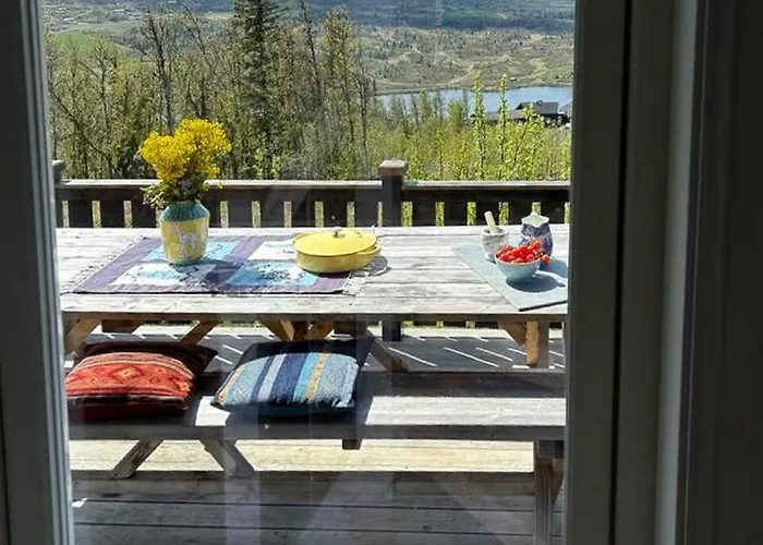 Modernized Log With Views Of The Mountains *